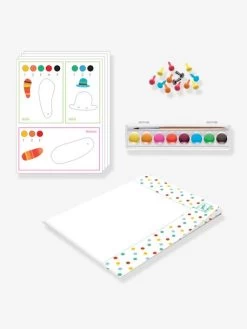 Peinture - La Famille Renard DJECO Bleu - Djeco -Périphériques Pour Enfants peinture la famille renard djeco 2