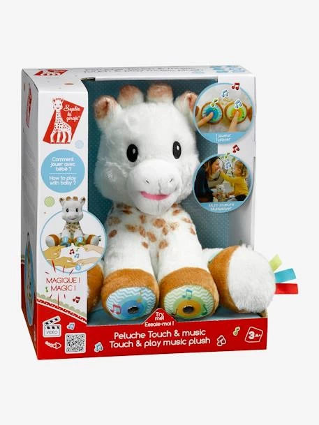 Peluche Sophie La Girafe Touch And Music VULLI Blanc - Sophie La Girafe 2 Peluche Sophie La Girafe Touch And Music VULLI Blanc - Sophie La Girafe – Image 2