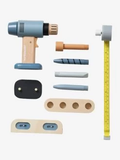Perceuse Visseuse Et Ses Accessoires En Bois FSC® Gris - Vertbaudet -Périphériques Pour Enfants perceuse visseuse et ses accessoires en bois fsc 2