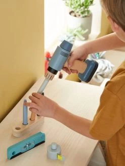 Perceuse Visseuse Et Ses Accessoires En Bois FSC® Gris - Vertbaudet -Périphériques Pour Enfants perceuse visseuse et ses accessoires en bois fsc 3