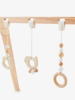 Portique D'éveil Modulable En Bois FSC® Bois Et Blanc - Vertbaudet -Périphériques Pour Enfants portique deveil modulable en bois fsc 2