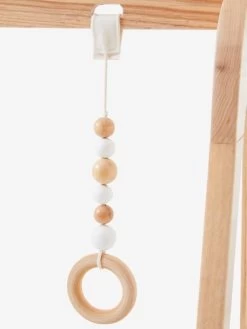 Portique D'éveil Modulable En Bois FSC® Bois Et Blanc - Vertbaudet -Périphériques Pour Enfants portique deveil modulable en bois fsc 5
