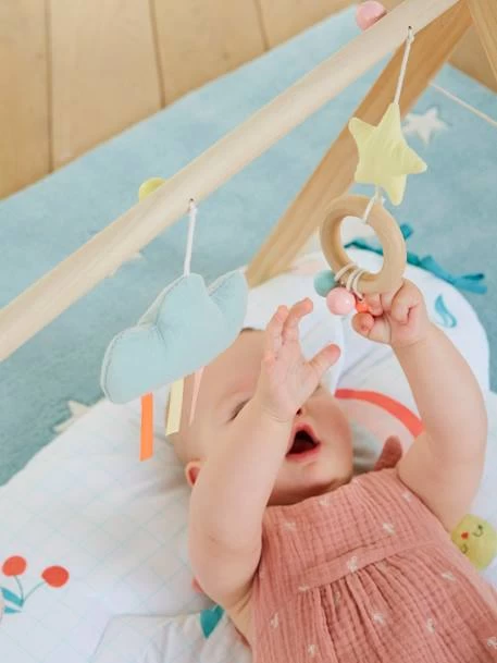 Portique D'éveil Pliable En Bois FSC® Multicolore - Vertbaudet 1 Portique D'éveil Pliable En Bois FSC® Multicolore - Vertbaudet