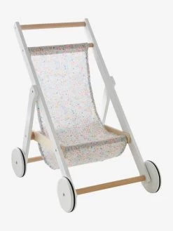 Poussette Poupon En Bois FSC® Blanc - Vertbaudet -Périphériques Pour Enfants poussette poupon en bois fsc 5