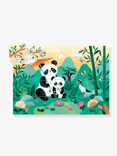 Puzzle 24 Pièces Léo Panda DJECO Blanc - Djeco 2 Puzzle 24 Pièces Léo Panda DJECO Blanc - Djeco – Image 2
