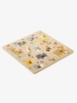 Puzzle Bouton Forêt En Bois FSC® Multicolore - Vertbaudet