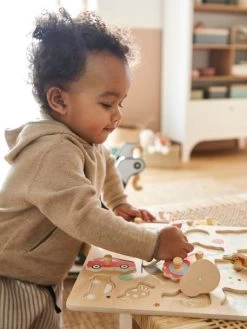 Puzzle Bouton Happy En Bois FSC® Multicolore - Vertbaudet -Périphériques Pour Enfants puzzle bouton happy en bois fsc 3