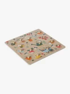 Puzzle Boutons Jardin En Bois FSC® Multicolore - Vertbaudet