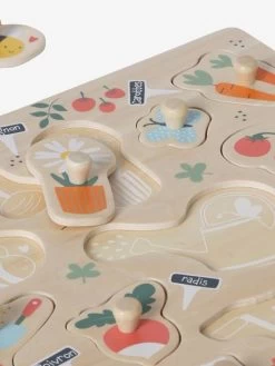 Puzzle Boutons Jardin En Bois FSC® Multicolore - Vertbaudet -Périphériques Pour Enfants puzzle boutons jardin en bois fsc 3