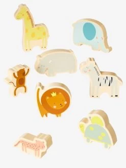 Puzzle Chunky Jungle En Bois FSC® Multicolore - Vertbaudet -Périphériques Pour Enfants puzzle chunky jungle en bois fsc 3