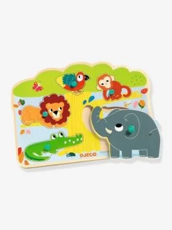 Puzzle Sonore Baobab - DJECO Jaune - Djeco -Périphériques Pour Enfants puzzle sonore baobab djeco 2