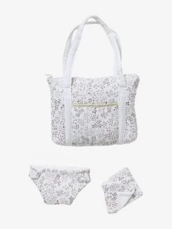 Sac à Langer Poupon En Gaze De Coton Flora Multicolore - Vertbaudet