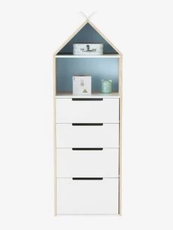 Semainier Fond Réversible Bleu Ou Rose LIGNE TIPILI Bleu Clair - Vertbaudet -Périphériques Pour Enfants semainier fond reversible bleu ou rose ligne tipili 2