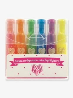 Set 6 Minis Surligneurs - DJECO Rose - Djeco