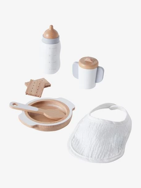 Set Accessoires Repas Poupon En Bois FSC® Blanc - Vertbaudet 1 Set Accessoires Repas Poupon En Bois FSC® Blanc - Vertbaudet