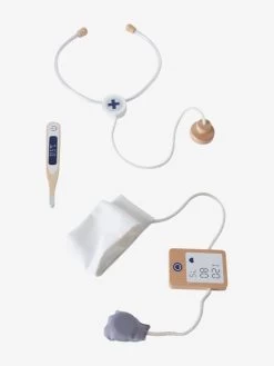 Set Docteur Pour Poupon En Bois FSC® Blanc - Vertbaudet -Périphériques Pour Enfants set docteur pour poupon en bois fsc 3