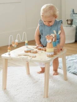 Table D'activités Les Amis De La Forêt En Bois FSC® Vert - Vertbaudet -Périphériques Pour Enfants table dactivites les amis de la foret en bois fsc 2