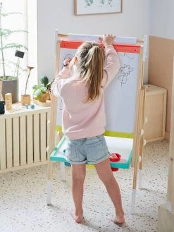 Tableau Pliable Et Réglable En Hauteur 3 En 1 En Bois FSC® Multicolore - Vertbaudet 9 Tableau Pliable Et Réglable En Hauteur 3 En 1 En Bois FSC® Multicolore - Vertbaudet -Périphériques Pour Enfants tableau pliable et reglable en hauteur 3 en 1 en bois fsc 3