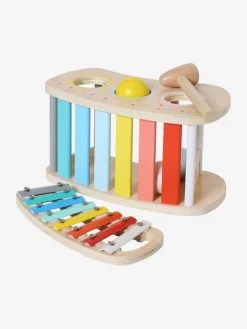Tap Tap Xylophone 2 En 1 En Bois FSC® Multicolore - Vertbaudet -Périphériques Pour Enfants tap tap xylophone 2 en 1 en bois fsc 2