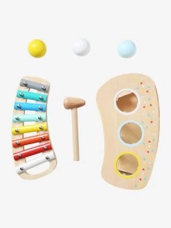 Tap Tap Xylophone 2 En 1 En Bois FSC® Multicolore - Vertbaudet -Périphériques Pour Enfants tap tap xylophone 2 en 1 en bois fsc 3