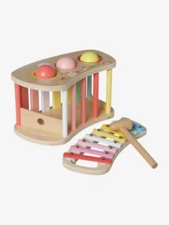 Tap Tap Xylophone 2 En 1 En Bois FSC® Multicolore - Vertbaudet -Périphériques Pour Enfants tap tap xylophone 2 en 1 en bois fsc 4