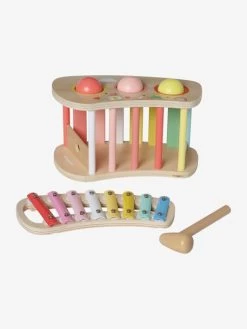 Tap Tap Xylophone 2 En 1 En Bois FSC® Multicolore - Vertbaudet -Périphériques Pour Enfants tap tap xylophone 2 en 1 en bois fsc 5