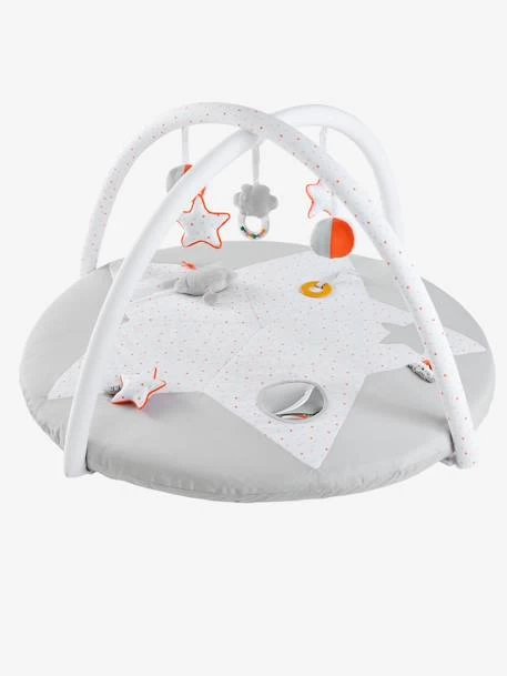 Tapis D'éveil Pluie D'étoiles Blanc Imprimé - Vertbaudet 2 Tapis D'éveil Pluie D'étoiles Blanc Imprimé - Vertbaudet – Image 2