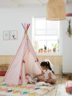 Tipi Réversible Petite Sioux Rose - Vertbaudet -Périphériques Pour Enfants tipi reversible petite sioux 2