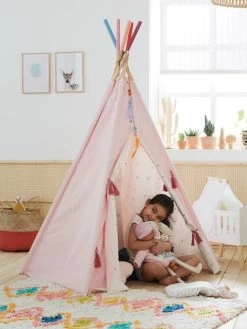 Tipi Réversible Petite Sioux Rose - Vertbaudet -Périphériques Pour Enfants tipi reversible petite sioux 4