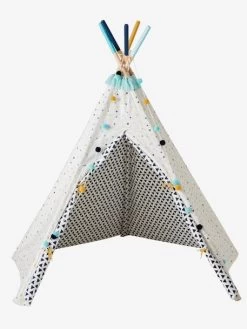 Tipi Réversible Sioux Blanc - Vertbaudet -Périphériques Pour Enfants tipi reversible sioux 2