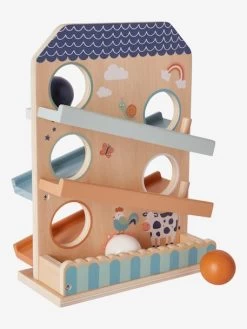 Toboggan à Balles En Bois FSC® Multicolore - Vertbaudet -Périphériques Pour Enfants toboggan a balles en bois fsc 2