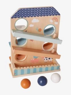 Toboggan à Balles En Bois FSC® Multicolore - Vertbaudet -Périphériques Pour Enfants toboggan a balles en bois fsc 4