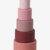 Tour à Empiler Ronde En Silicone Rose - Vertbaudet