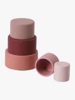 Tour à Empiler Ronde En Silicone Rose - Vertbaudet -Périphériques Pour Enfants tour a empiler ronde en silicone 2