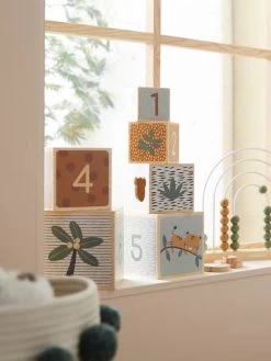 Tour De Cubes Avec Formes à Encastrer En Bois FSC® Beige - Vertbaudet -Périphériques Pour Enfants tour de cubes avec formes a encastrer en bois fsc 2