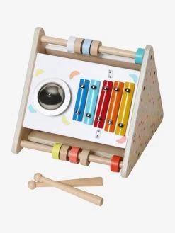 Triangle D'activités Musicales En Bois FSC® Beige - Vertbaudet -Périphériques Pour Enfants triangle dactivites musicales en bois fsc 4