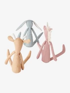 Trio De Poupées En Lin Multicolore - Vertbaudet -Périphériques Pour Enfants trio de poupees en lin 4