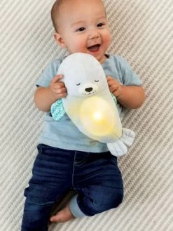 Veilleuse Bébé Otarie Douce Nuit 3 En 1 - INFANTINO Gris - Infantino -Périphériques Pour Enfants veilleuse bebe otarie douce nuit 3 en 1 infantino 2