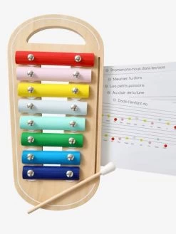 Xylophone Avec Partitions En Bois FSC® Multicolore - Vertbaudet -Périphériques Pour Enfants xylophone avec partitions en bois fsc 2